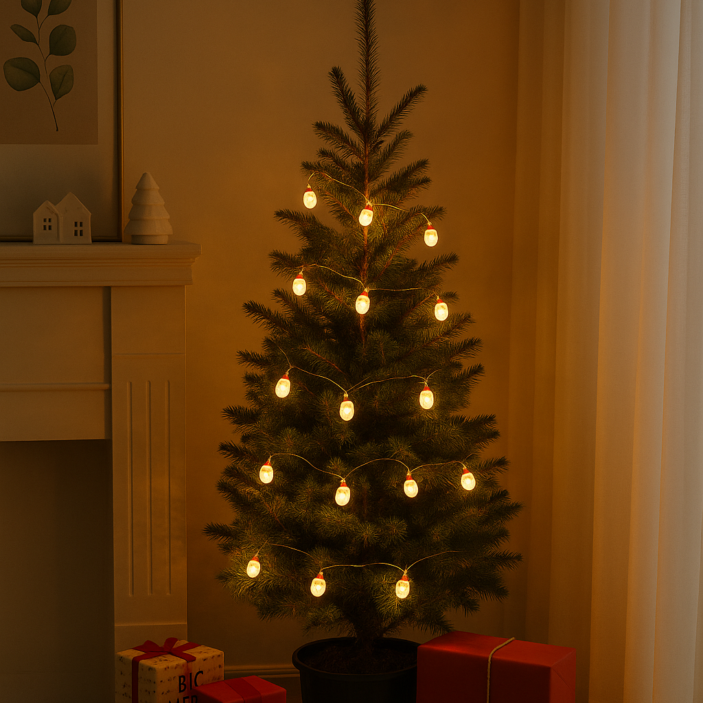 LED гирлянд с фигурки на Дядо Коледа