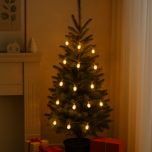 LED гирлянд с фигурки на Дядо Коледа