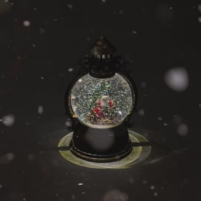 Коледна лампа "Дядо Коледа в снежна топка"
